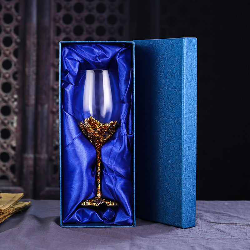 Elevate Your Wine Experience with Our Enamel Red Wine Glass Decanter Set